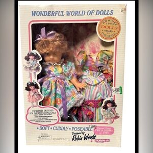 RARE Vintage 1995 Horsman Fully Poseable Baby Doll 2 Extra Dresses NIB